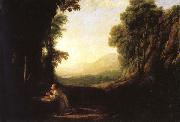 Claude Lorrain Landscape with a the Penitent Magdalen oil painting